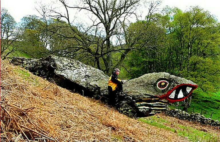 Serpent or crocodile of St. fillans, scotland.