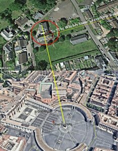 Crieff catholic church plus obelisk elementor – Ley Lines, amplifying, ill health, how they work Crieff Catholic church alignd to atican obelisk