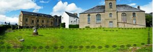 saint michaels church, with spirals at edge – Ley Lines, amplifying, ill health, how they work Black spirals of energy from graves removed