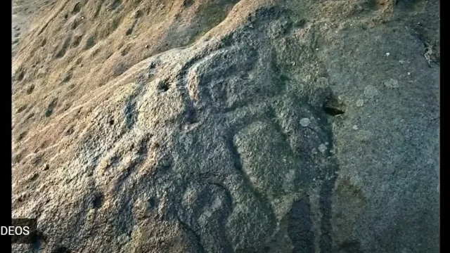 petroglyphs near cave of khara Hora