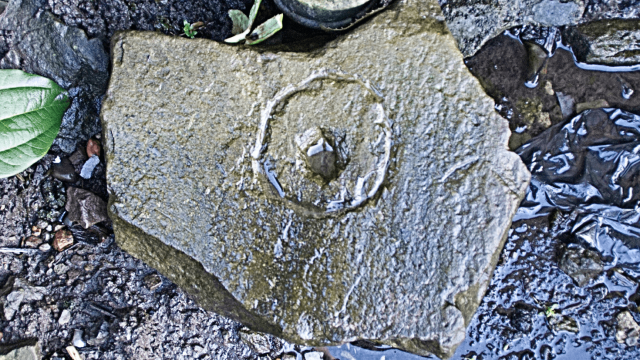 cup marked stone, st michael church for ley hunter Cup marked stone to dump unhealthy energies back into the planet