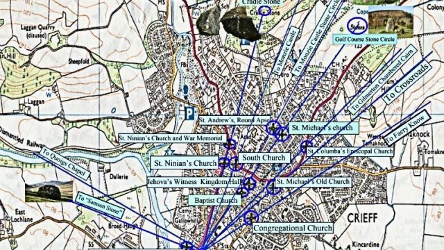 map for crieff jail with churches, elementor Crieff Jail map